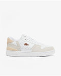 Women's T-CLIP SET Leather Trainers (White / Light Pink • 1Y9)