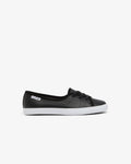 รองเท้าผ้าใบหนังผู้หญิง MEDIAN LTH (Black / White • 312)