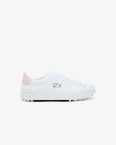 CARNABY GOLF Women's Leather Golf Shoes (White / Light Pink • 1Y9)