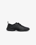 BALLERINA Women's Leather Tennis Sneakers (Black • 02H)