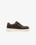 MEN’S CLAYLOW LEATHER SNEAKERS (Dark Brown / Off White • 1W7)