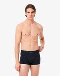 กางเกงในผู้ชาย CROCODILE PRINT COTTON TRUNKS (Navy Blue / Green • FW7)