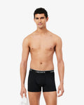 กางเกงในผู้ชาย JACQUARD WAIST MICROFIBER TRUNKS (Noir • 031)
