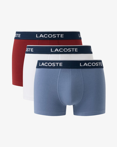 MEN'S 3-PACK STRETCH COTTON TRUNKS (Orange / Blanc / Gris Fonce • RFX)