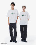 เสื้อยืดผู้ชาย T-SHIRT LACOSTE & GODZILLA (White • 001)