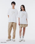 MEN'S T-SHIRT KING GHIDORAH LACOSTE & GODZILLA (White • 001)