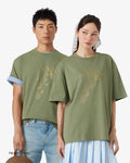 เสื้อยืดผู้ชาย T-SHIRT KING GHIDORAH LACOSTE & GODZILLA (Khaki Green • BMY)