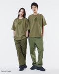 เสื้อยืดผู้ชาย T-SHIRT MOTHRA LACOSTE & GODZILLA (Khaki Green • BMY)