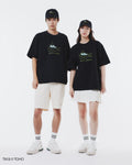 MEN'S T-SHIRT LACOSTE CROCODILE & GODZILLA (Noir • 031)