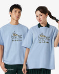 MEN'S T-SHIRT LACOSTE CROCODILE & GODZILLA (Light Blue • AEY)