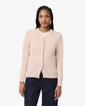 เสื้อถักไหมพรมผู้หญิง 3D RIB KNIT COTTON CARDIGAN (Rose • N6I)