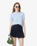 เสื้อถักไหมพรมผู้หญิง SHORT SLEEVED 3D KNIT SWEATER (Bleu Clair • T01)