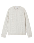 เสื้อกันหนาวผู้ชาย LACOSTE X WANG YIBO MERINO WOOL CABLE-KNIT CARDIGAN (Blue / Black / White  •  RBK)