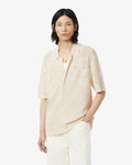 MEN'S SHORT-SLEEVED JACQUARD MOTIF KNIT SHIRT (White • XFJ)
