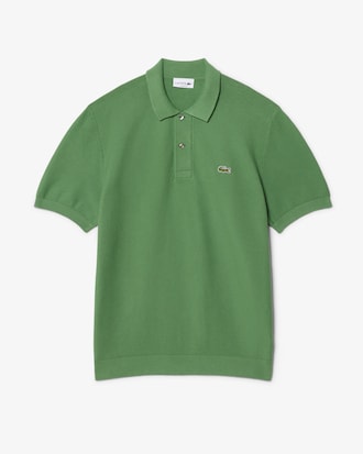 Classic Fit Knitted Polo Shirt (Lime green • 02M)