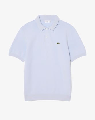 Classic Fit Knitted Polo Shirt (Light Blue • J2G)