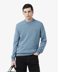 MEN'S MONOCHROME CREW NECK COTTON SWEATER (Bleu • 57I)