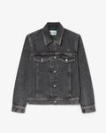 WOMEN'S COTTON DENIM JACKET (Dark Grey • 0L5)