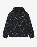 เสื้อเบลาส์ผู้ชาย REFLECTIVE CROCODILE PRINT TENNIS JACKET (Noir • 031)