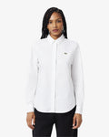 WOMEN'S REGULAR FIT COTTON SHIRT (White • 001)