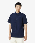 MEN'S REGULAR FIT LIGHTWEIGHT POPLIN SHIRT (Navy Blue • 166)