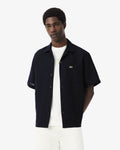 เสื้อเชิ้ตผู้ชาย RELAXED FIT LINEN SHIRT (Navy Blue • HDE)