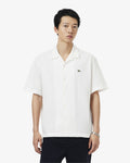 เสื้อเชิ้ตผู้ชาย RELAXED FIT SHORT SLEEVED PIQUÉ SHIRT (White • 001)