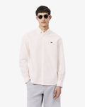 เสื้อเชิ้ตผู้ชาย REGULAR FIT STRIPED OXFORD SHIRT (Light Pink / White • T91)