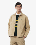 เสื้อเชิ้ตผู้ชาย COTTON TWILL OVERSHIRT (Beige • 02S)