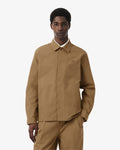 เสื้อเชิ้ตผู้ชาย COTTON BLEND TWILL OVERSHIRT (Brown • SIX)