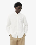 เสื้อเชิ้ตผู้ชาย REGULAR FIT OXFORD SHIRT (Gris / Blanc • 79J)