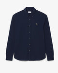 เสื้อเชิ้ตผู้ชาย REGULAR FIT PIQUÉ SHIRT (Navy Blue • 166)