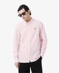 เสื้อเชิ้ตผู้ชาย REGULAR FIT PLAID POPLIN SHIRT (White / Light Pink • 7FD)