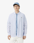 MEN'S REGULAR FIT PLAID POPLIN SHIRT (White / Light Blue • 9AR)