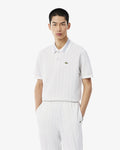 MEN'S CLASSIC FIT MONOGRAM JACQUARD POLO SHIRT (Gris / Blanc • 4IW)