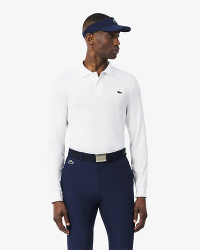 เสื้อโปโลผู้ชาย REGULAR FIT ULTRA DRY LONG SLEEVED GOLF POLO SHIRT (White • 001)