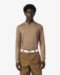 MEN'S REGULAR FIT ULTRA DRY LONG SLEEVED GOLF POLO SHIRT (Brown • SIX)