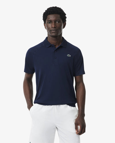 เสื้อโปโลผู้ชาย REGULAR FIT UV PROTECT POLO SHIRT (Navy Blue • 166)