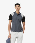 เสื้อโปโลผู้ชาย ULTRA DRY COLOUR-BLOCK SPORT POLO SHIRT (Gris / Noir • ZD5)