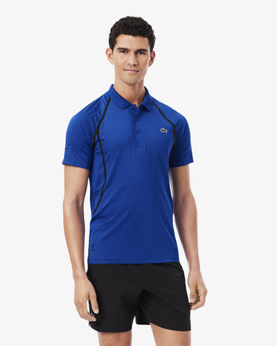 เสื้อโปโลผู้ชาย LACOSTE TENNIS X DANIIL MEDVEDEV POLO SHIRT (Blue • JQ0)