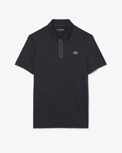 เสื้อโปโลผู้ชาย ULTRA DRY JACQUARD CROCODILE TENNIS POLO SHIRT (Noir • 031)