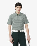 MEN'S ULTRA DRY STRIPED GOLF POLO SHIRT (Green / White • 291)