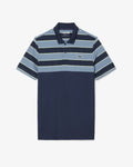 MEN'S STRIPED ULTRA DRY GOLF POLO SHIRT (Bleu Marine / Bleu / Bleu Marine • YNB)