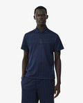 MEN'S CLASSIC FIT MONOGRAM JACQUARD POLO SHIRT (Navy Blue • 166)