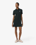 ชุดเดรสผู้หญิง TENNIS BADGE ACCENT POLO COLLAR PIQUÉ DRESS (Green • YZP)