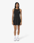 ชุดเดรสผู้หญิง DUAL FABRIC PLEATED STRETCH TENNIS DRESS (Noir • 031)