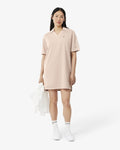 WOMEN'S MONOGRAM JACQUARD POLO DRESS (Rose / Beige • WF6)