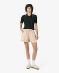 กางเกงขาสั้นผู้หญิง OVERSIZED TAFFETA SHORTS (Beige • S69)