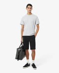 กางเกงขาสั้นผู้ชาย STRETCH TWILL CHINO SHORTS (Noir • 031)