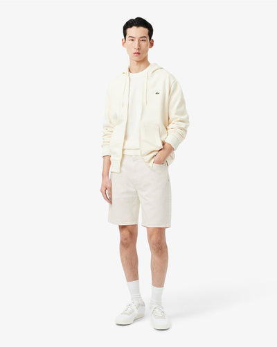 กางเกงขาสั้นผู้ชาย STRAIGHT FIT DENIM BERMUDA SHORTS (White • 70V)